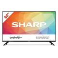 SHARP 40FG6EA Android Smart TV 102 cm (40 Zoll), Sprachsteuerung per Google Assistant, Chromecast, Bluetooth, 2X HDMI, 2X USB, Dolby Audio, Active Motion 400