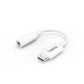 Hama USB C auf 3,5 mm Klinke Kopfhörer Adapter (Audioadapter, AUX Adapter, USB-C auf Kopfhörerbuchse, Jack, Klinkenbuchse, für Samsung, Huawei, iPad) weiß