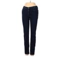 Madewell Jeans - Mid/Reg Rise Skinny Leg Denim: Blue Bottoms - Women's Size 24 - Dark Wash