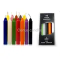 10 PCS bougie sorcière colorée spelling Clock bougie pour magie spirituelle cône bougie pour Shabbat