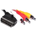 Câble vidéo Scart vers 3 RCA 1.8m/6 pieds rvb pour NES et FC haute qualité