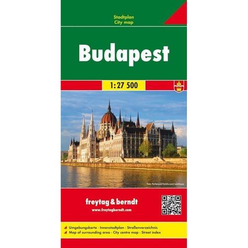 Freytag & Berndt Stadtplan Budapest Stadtplan 1:27.500; Boedapest, Karte (im Sinne von Landkarte)