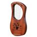 7-String Lyre Harp Mahogany Solid Wooden Metal Strings Stringed Instruments