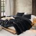 Byourbed Fabric Fetish Coma Inducer Microvelvet Oversized Comforter Polyester/Polyfill in Black | Queen Comforter | Wayfair J1J-5417A-BLK-QN
