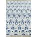 Blue/Gray 96 x 60 x 0.3 in Area Rug - EXQUISITE RUGS Rectangle Sarasota Ikat Hand Tufted Area Rug in Gray/Light Blue | Wayfair 5253-5'X8'