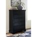 Signature Design by Ashley Chylanta 5 Drawer 39.63" W Chest Wood in Black/Brown | 54.13 H x 39.63 W x 17.38 D in | Wayfair B739-46