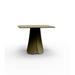 Vondom Pezzettina 35.5" Pedestal Dining Table Plastic/Acrylic in Brown | 28.75 H x 35.5 W x 35.5 D in | Wayfair 56014F-Khaki