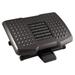 Kantek Premium Adjustable Footrest with Rollers Plastic 18w x 13d x 4 to 6.5h Black (FR750)