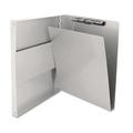 Saunders Snapak Aluminum Side-Open Forms Folder 0.5 Clip Capacity Holds 8.5 x 11 Sheets Silver