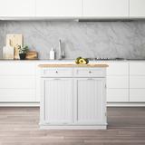 Lark Manor™ Algaba Wooden Kitchen Trash Cabinet Tilt Out Bin Holder W/Drawer & Storage Shelf Black Wood in White | 35.5 H x 39.5 W x 14 D in | Wayfair