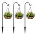 Frcolor Hooks Hanging Forhook Outdoor Garden Shepherds Stand Stands Shepherd Plants Hangers Iron Adjustable Ground Pots Flower