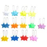 26 Pieces Children s Safety Reflector Pendant Star Safety Reflector for School Bag Backpack Cycling Walking Running