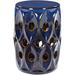 Birch Lane™ Fatima Ceramic Garden Stool Ceramic in Blue | 18 H x 13 W x 13 D in | Wayfair 31CB96B2D3C1444E9EE6BEC070BE03E8