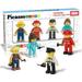 PicassoTiles 4 Piece Magnetic City Builder Character Set for Kids Ages 3+ Years PTA18 Multicolor