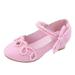 JDEFEG Toddler Size 6 Sandals Performance Dance Shoes for Girls Childrens Shoes Pearl Rhinestones Shining Kids Princess Shoes Baby Girls Shoes for Party and Wedding Girls Cute Beach Slippers Pink 26