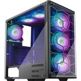 MUSETEX Phantom Black ATX Mid Tower Desktop Computer Gaming Case (907D6)