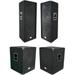 Seismic Audio Pair of Dual 15 PA Speakers and Two 18 Subwoofer Cabinets