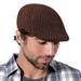 Htwon Men Breathable Herringbone Newsboy Gatsby Cap Ivy Flat Hat Winter Golf Cabbie Driving Coffe