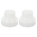 Uxcell 6 to 4 Duct Reducer Ducting Airflow Tube Increaser Adapter Pipe Fitting 2 Pack