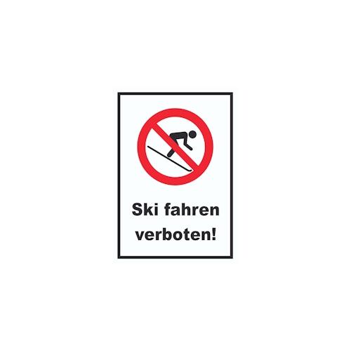 Ski fahren verboten! Schild A2 (420x594mm)
