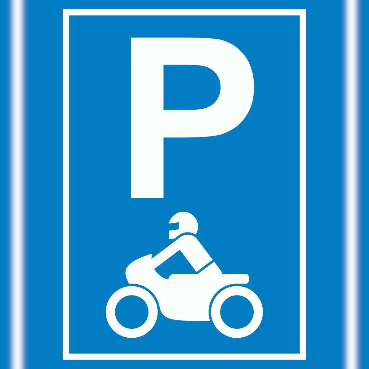 Motorrad Parkplatz Schild Biker Parkplatz A1 (594x841mm) Image