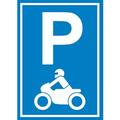 Motorrad Parkplatz Schild Biker Parkplatz A1 (594x841mm)