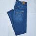 American Eagle Outfitters Jeans | Aeo High-Waisted Skinny Jeans - Size 10 Regular (Excellent Condition) | Color: Blue/Tan | Size: 10