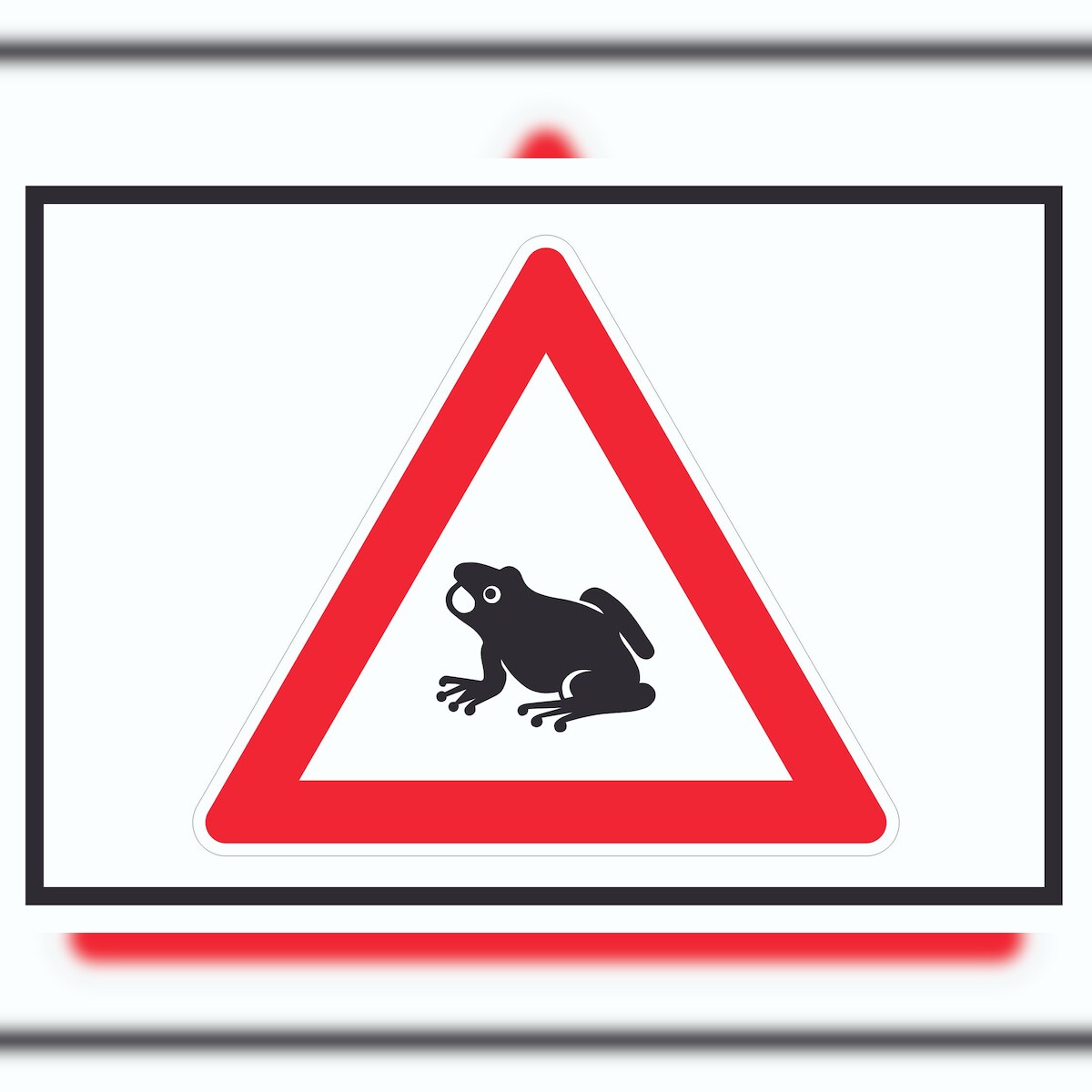 Vorsicht Krötenwanderung Symbol Schild A2 (420x594mm) Image