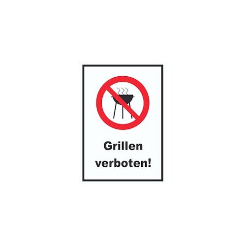 Grillen verboten Schild A0 (841x1189mm)