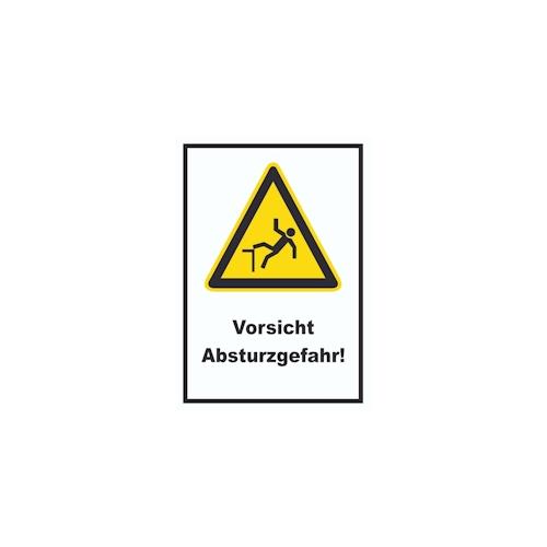 Vorsicht Absturzgefahr Schild A0 (841x1189mm)