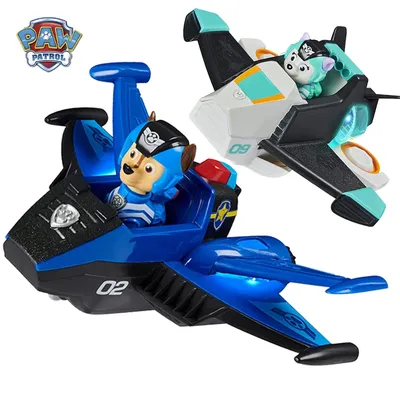 Paw Patrol-group Jet à la rescousse Chase Marshall Cloest Skye véhicule transformant de luxe avec