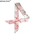 Écharpe skinny fleur de pivoine pour femme injBag foulard de la présidence féminine écharpes et