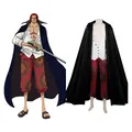 Costume de Cosplay Rouge Shanks pour Homme Adulte Uniforme Everak Manteau et Pantalon Tenues