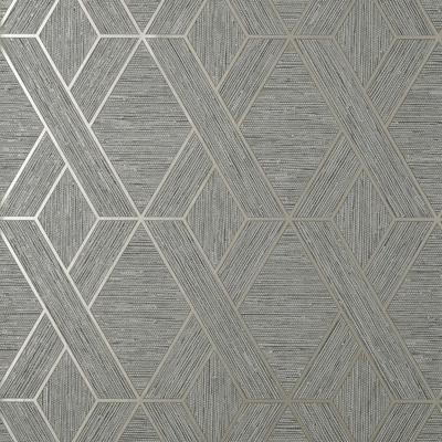 Fine Decor Malcolm Grey Geo Wallpaper