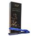 ISO Beauty Gold Collection 1.5 inch Titanium Plates Digital Infrared Hair Straightener Metallic Blue Flat Iron with Temp Control Auto Shut Off and Smart Memory