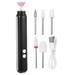 Electric Nail File Set Nail Drill Machine Pedicure Set Nails Care Kits for Home Salons Use ABS Black