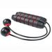 EASTIN Cordless Jump Rope Weighted Jump Rope for Fitness Cordless Indoor Jump Ropeless Jump Rope Tangle-Free Skipping Rope for Men Women Kids(Red black)