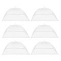 Homemaxs 6Pcs Mesh Food Cover Polyester Food Cover Folding Food Cover Food Protective Cover