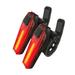 2 Pack USB Rechargeable Bike Tail Light Fits on Road Bikes Or Helmets