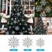 30pc Decorations Tree Decoration Glitter Snowflakes