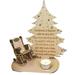 TureClos Christmas Remembrance Candle Ornament Wooden Candle Holder to Remember Loved Ones Christmas Table Candle Holders Home Decor