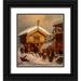 Tidemand Adolph 12x13 Black Ornate Wood Framed with Double Matting Museum Art Print Titled - Traditions of Christmas