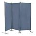 Topcobe 3 Panel Freestanding Privacy Screen for Study Balcony Portable Trifold Wall Divider for Home Office 6 Ft Tall Modern Room Divider for Bedroom Living Room Dining Room Gray