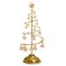 1111Fourone Small Prelit Christmas Tree Crystal Decoration Mini Slim Christmas Tree with LED Lights for Tabletop Ornament