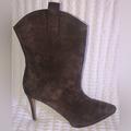 Jessica Simpson Shoes | Jessica Simpson Women’s Brown Suede Pointy Toe High Heels Boots | Color: Brown | Size: 9