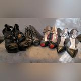 Jessica Simpson Shoes | High Heel Bundle. Heel Heights Range From 3 1/2 To 5 Inches. | Color: Black/Red | Size: 8.5