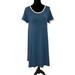 Lularoe Dresses | Lularoe Carly Blue With White Trim Dress | Color: Blue/White | Size: M