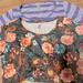 Lularoe Tops | 2 Xs Lot Lularoe Classic T Tee Xs Floral Stripes Blue Euc | Color: Blue | Size: Xs