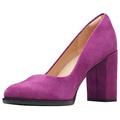 Clarks Damen Freva85 Court Pumps, Purple Suede, 41 EU