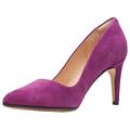 Clarks Damen Laina Rae Pumps, Purple Suede, 39.5 EU